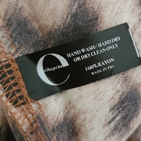 ERIKA PENA Pya Palazzo Animal High Waisted leopard print wide leg pants XS NEW - Picture 7 of 8